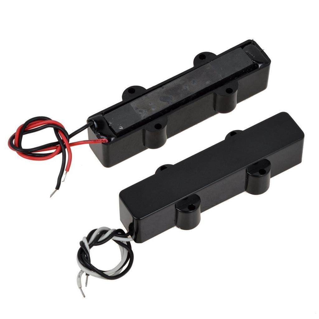 Jazz Bass 4 String Neck and Bridge Pickup Set for J Bass Pickups