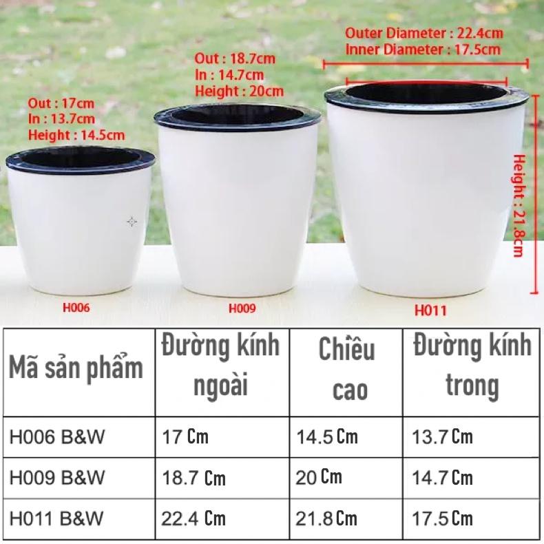 Chậu trồng cây tự tưới Oliz H0