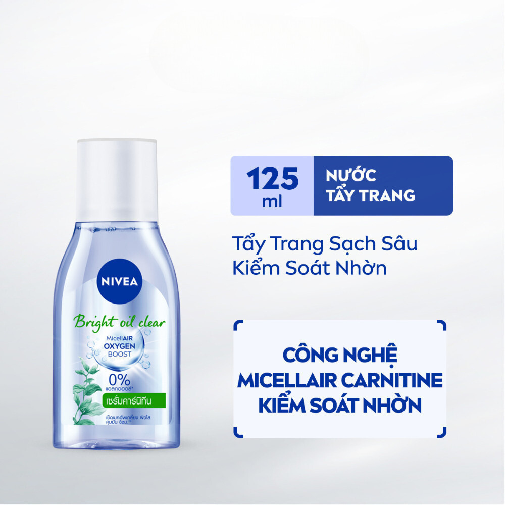 Nước Tẩy Trang NIVEA Bright Oil Clear Kiểm Soát Nhờn | Sáng Da (125 ml) - 86610