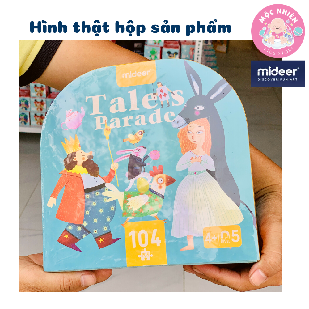 Bộ xếp hình valy Mideer Tales Parade 104 mảnh ghép dành cho bé từ 4 tuổi + - chủ đề Cuộc diễu hành cổ tích