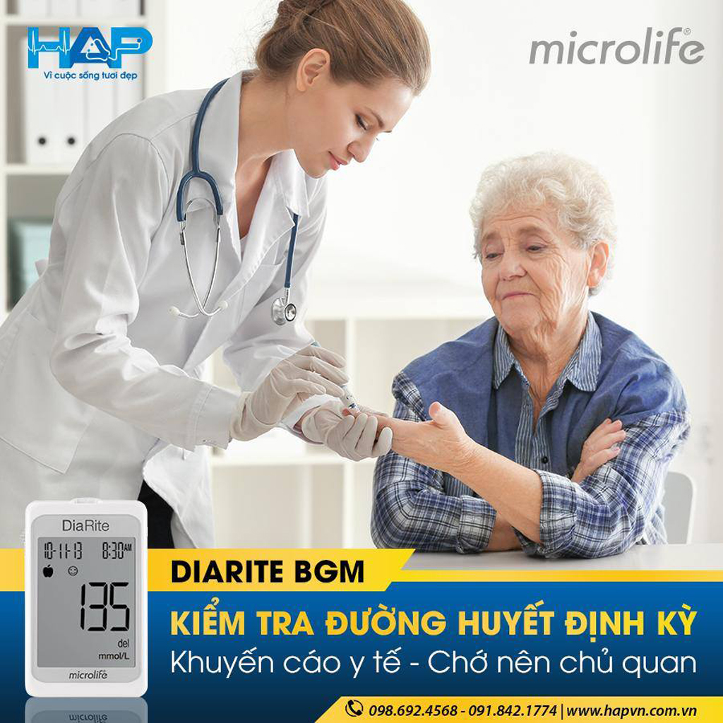 Que thử đường huyết microlife DiaRite BGM (HỘP 50 QUE)