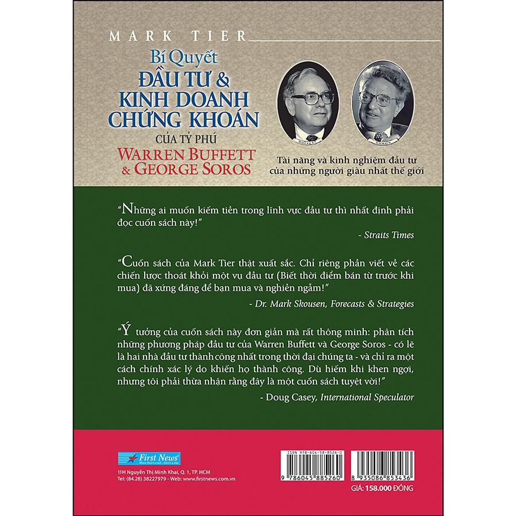 Bí Quyết Đầu Tư Và Kinh Doanh Chứng Khoán Của Tỷ Phú Warren Buffett Và George Soros - Bản Quyền