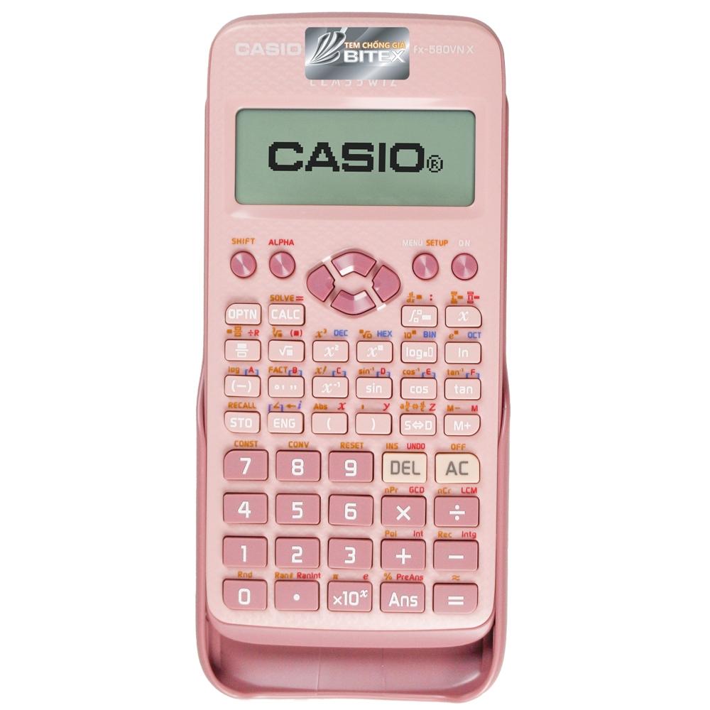 Bộ Máy Tính Casio FX 580 VN X - Màu Hồng + 2 Bút Bi Pilot BP-1RT - Mực Xanh