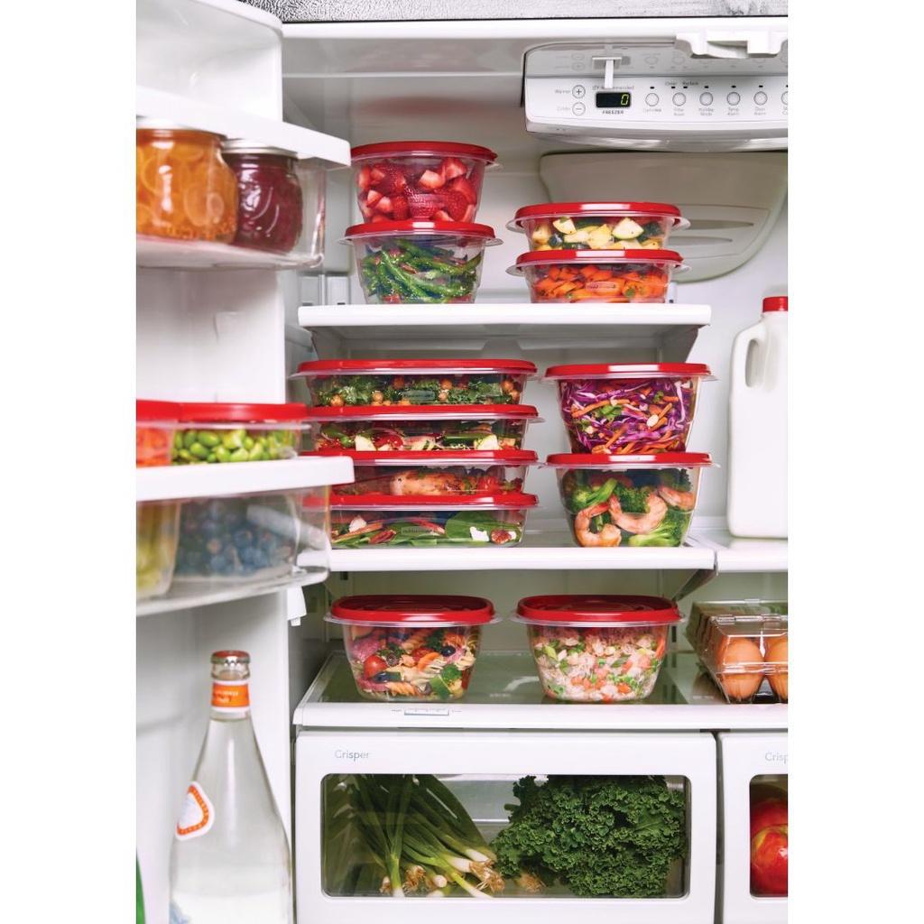 HỘP NHỰA ĐỰNG THỰC PHẨM ĐI LÀM, ĐI CHƠI Rubbermaid, TakeAlongs, Food Storage Containers NẮP ĐỎ