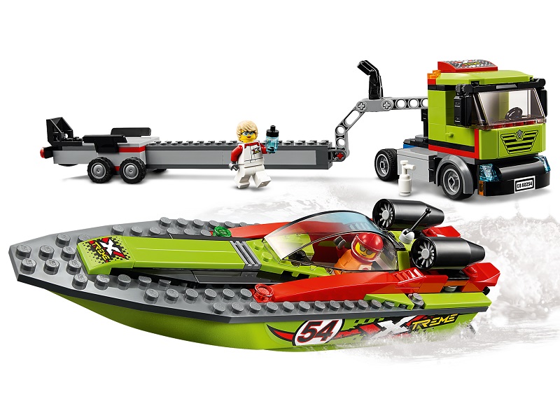 LEGO CITY 60254 Thuyền Đua Vận Chuyển