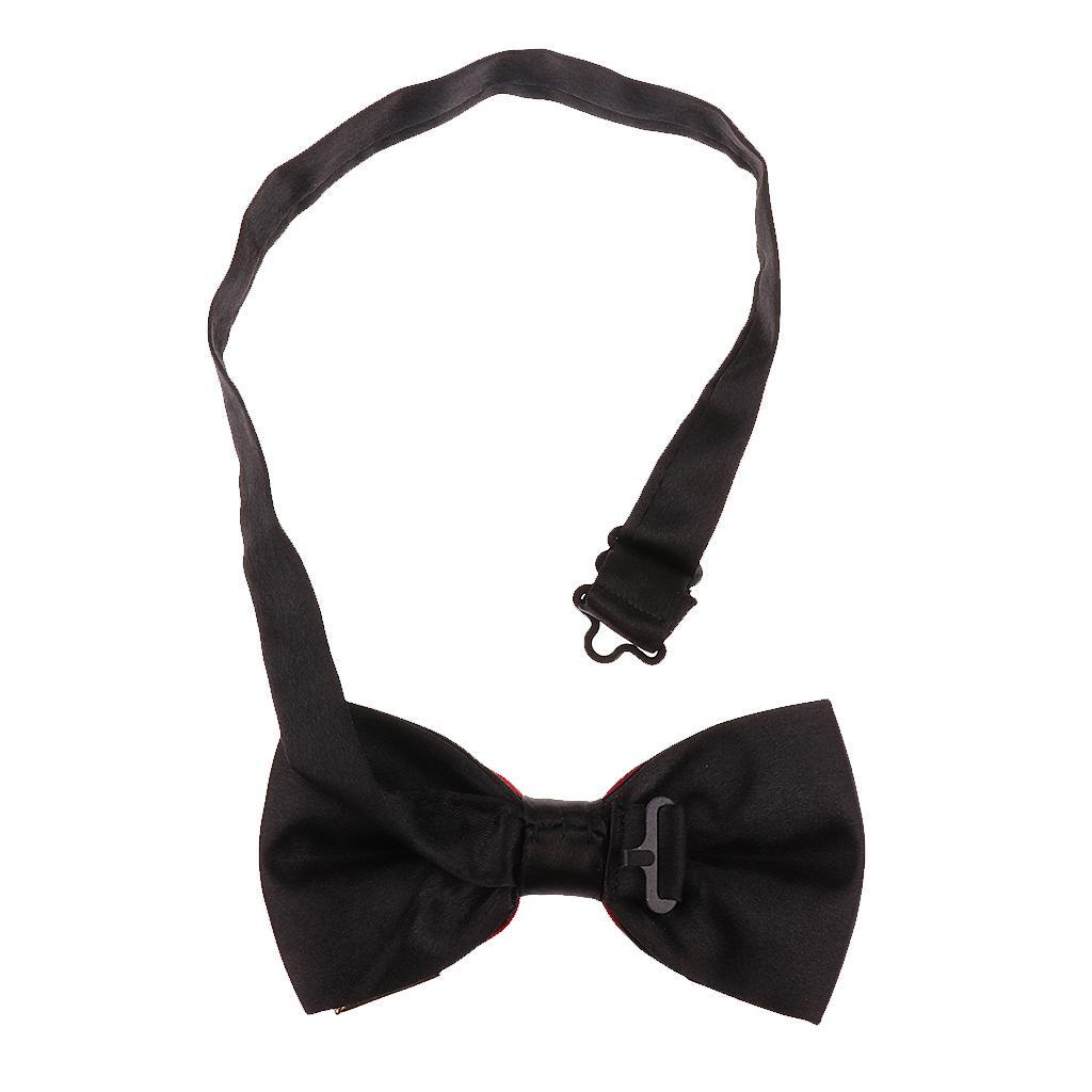 Men's Formal Tuxedo Bowtie Pre-tied Neckties with Adjustable Strap