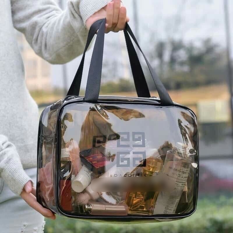 Set 3  Túi Đựng Mỹ Phẩm Trong Suốt Chống Thấm Nước Đa Dạng Kích Thước Đi Biển Đi Bơi Tiện Lợi Du Lịch