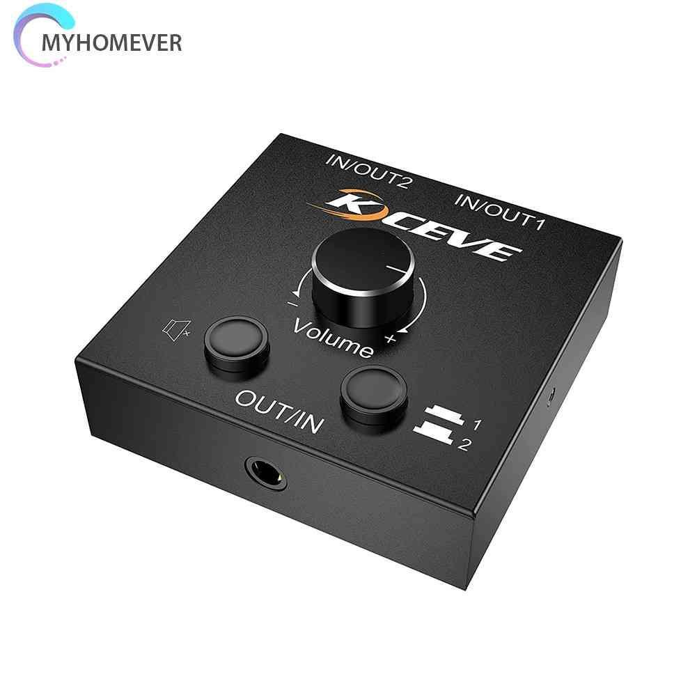 Bộ Chia Âm Thanh 2x1 / 1x2 3.5mm Chất Lượng Cao