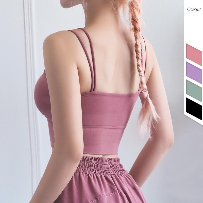 Lulu Nữ Ống Top Cao Impac Trắng Áo Ngực Thể Thao Thoáng Khí Thoáng Áo Bralette Tập Gym Yoga Ngực Thể Thao Crop Top người Phụ Nữ Quần Áo