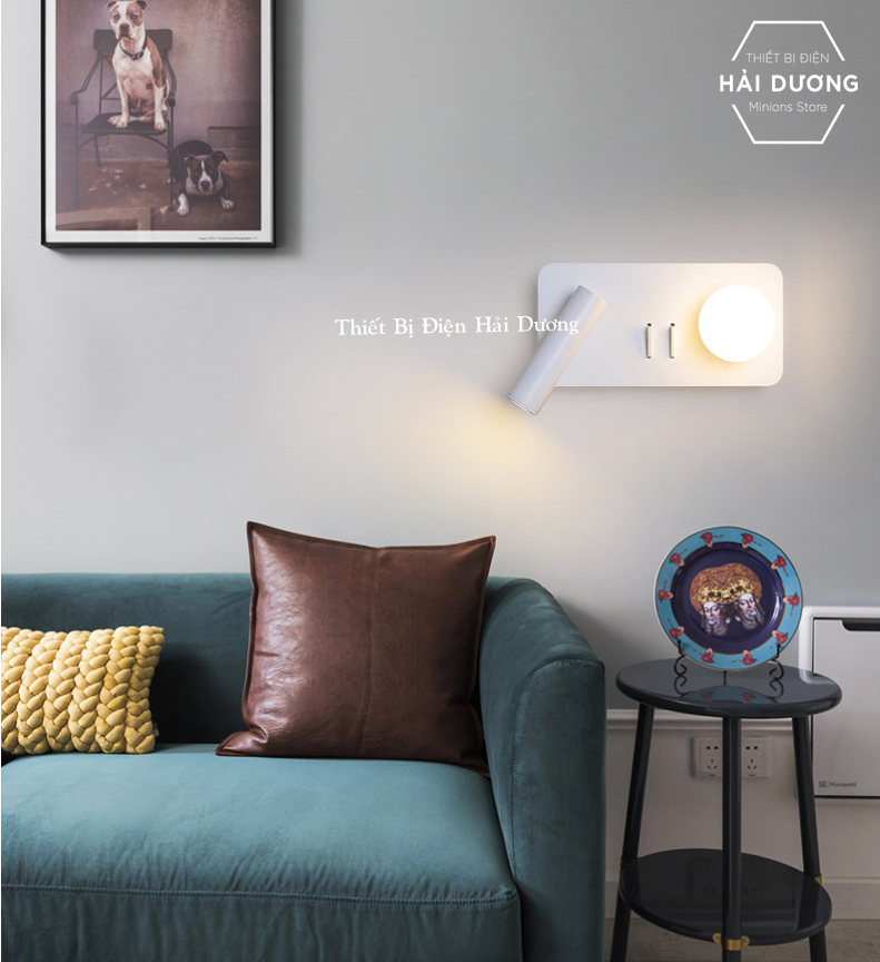 Đèn trang trí gắn tường decor cao cấp DT-802 chiếu điểm - soi tranh - soi gương - đọc sách - trang điểm - Có video