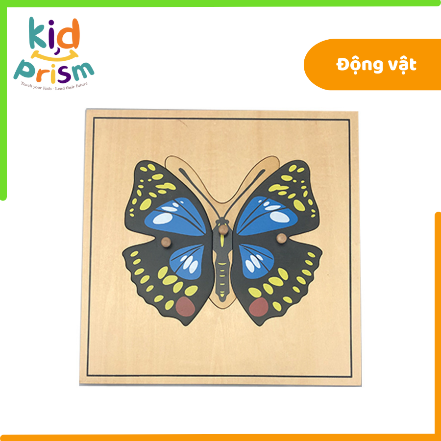 Tranh ghép 3D hình bươm bướm bằng gỗ giúp bé phát triển tư duy, kích thích trí não