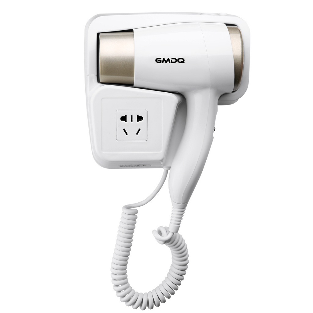Máy Sấy Tóc Treo Tường Phòng Tắm Phòng Ngủ Tích Hợp Ổ Cắm điện EMDQ Công Nghệ Đức