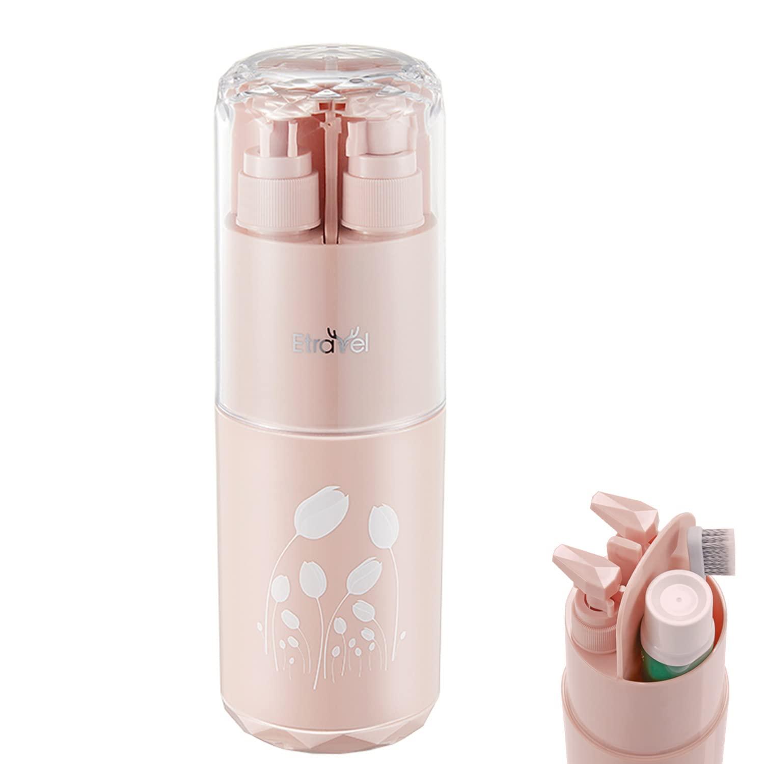 Bộ nước du lịch, bàn đánh răng Etuis, Cup bàn chải đánh răng, với bộ phân phối xổ số 2*45ml