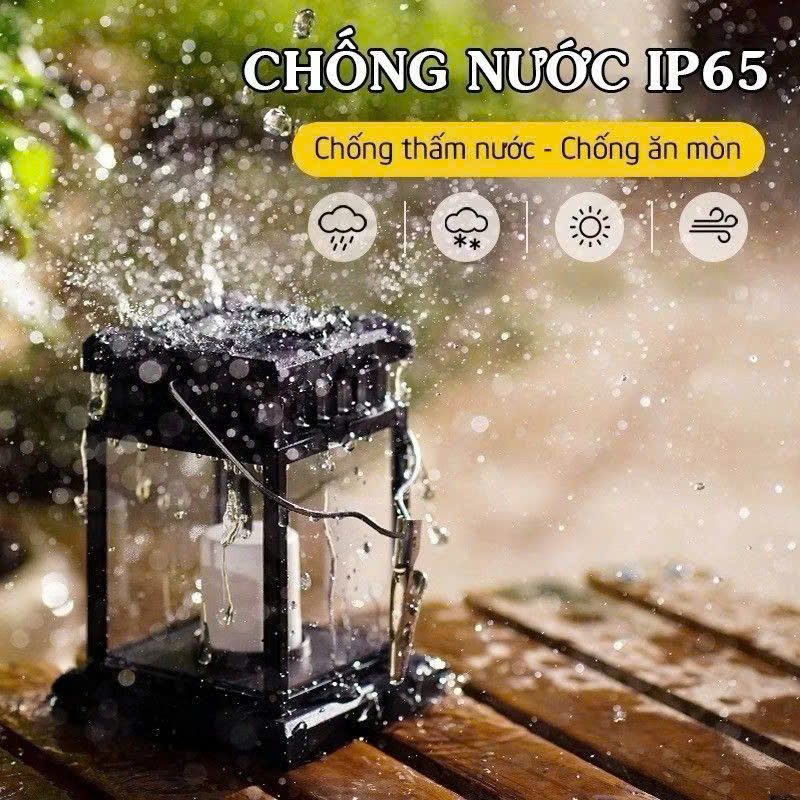 Đèn Trang Trí Sân Vườn Năng Lượng Mặt Trời - Đèn Decor Ban Công, Sân Thượng, Bonsai Cực Chill - Đèn nến Tích Điện - Hàng Chính Hãng MINIIN