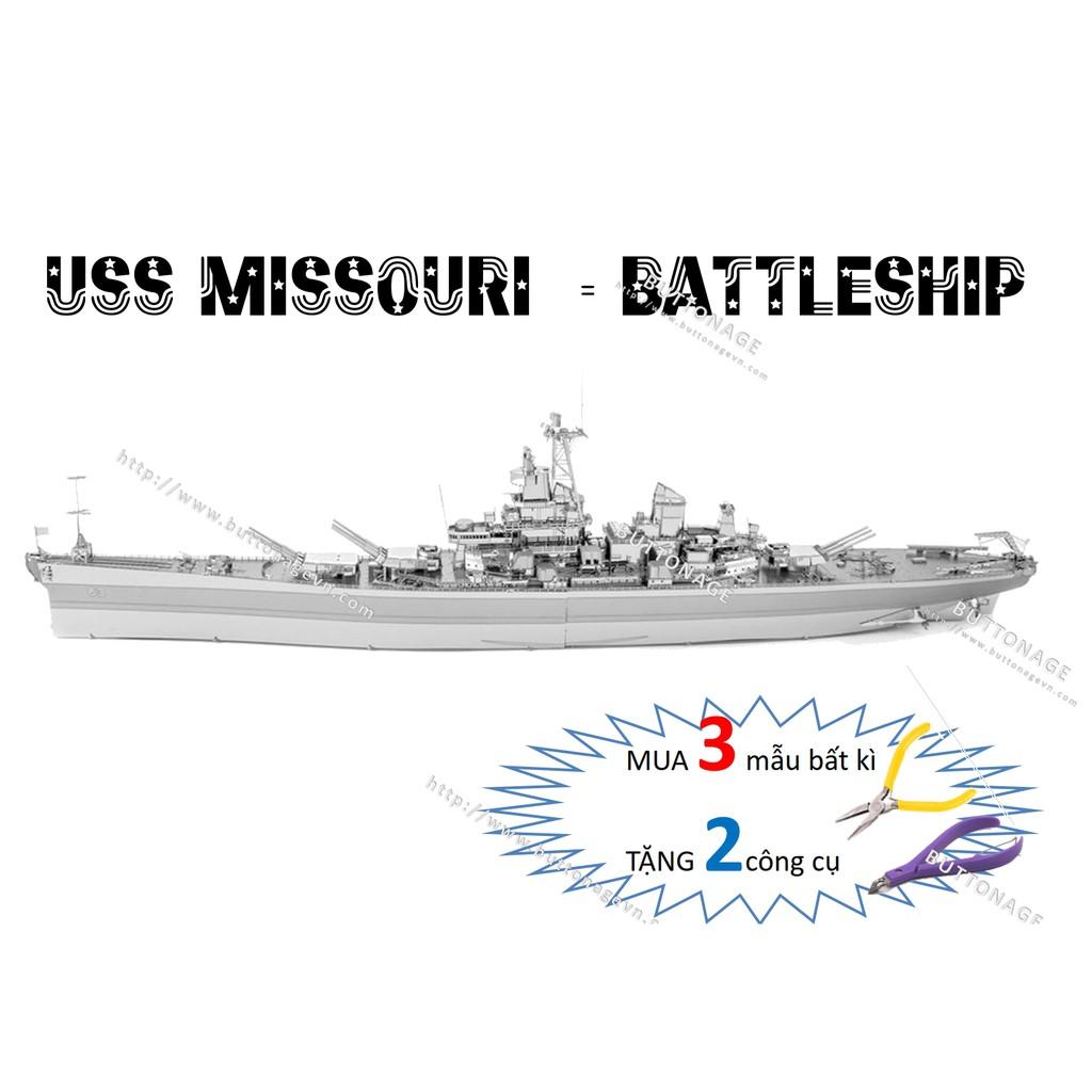 Mô Hình Lắp Ráp 3d Thiết Giáp Hạm USS Missouri – Hoa Kỳ