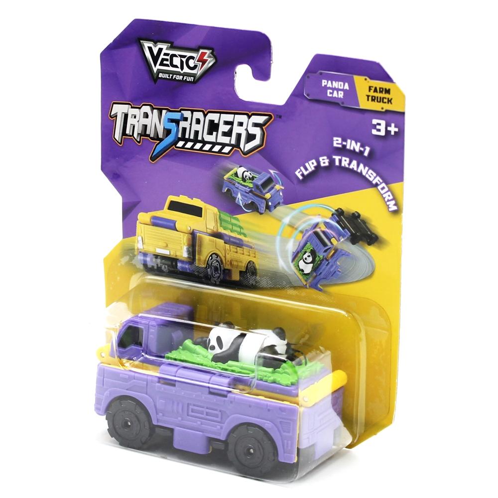 Đồ Chơi Xe Biến Hình Transracers Panda Car / Farm Truck - Vecto VN463875-37