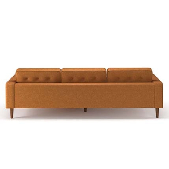 Ghế Sofa Góc L Leather Corner Da Nâu SFG22