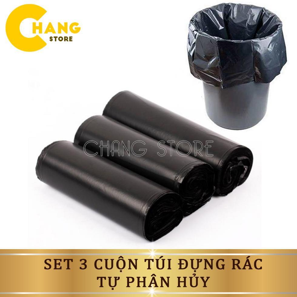 Set 3 cuộn túi đựng rác tự phân huỷ hàng Việt Nam siêu tiện lợi