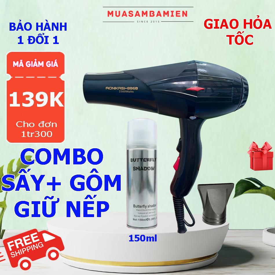 Máy Sấy tóc cao cấp Sấy nóng lạnh 2 chế độ. Sấy nhanh công suất lớn 2.300W