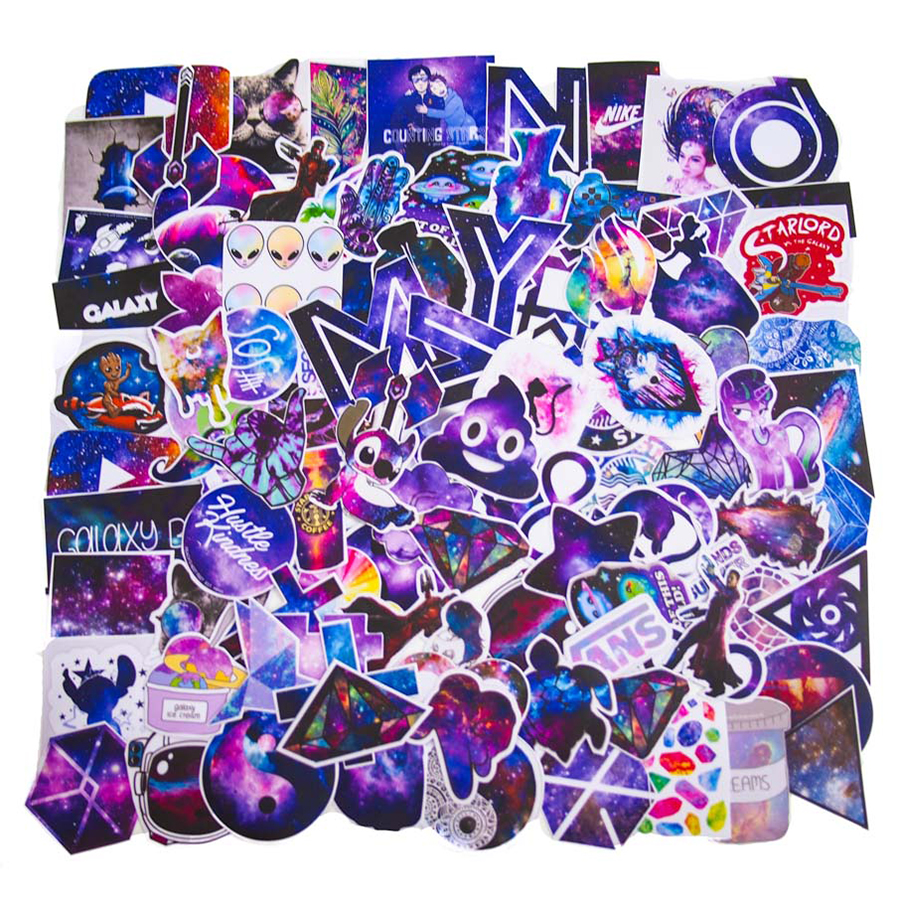 Set 100 Sticker - Galaxy