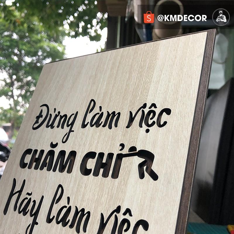 Mẫu tranh "đừng làm việc chăm chỉ hãy làm việc thông minh" - Tranh tạo động lực treo tường trang trí văn phòng