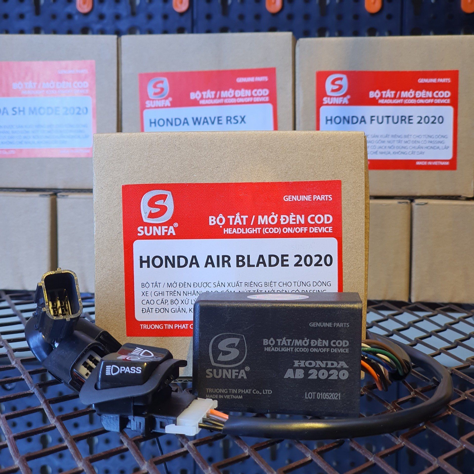 Bộ công tắc đèn Sunfa cho Air Blade,  AB 125/150 đời (2020 - 2021) (090034)