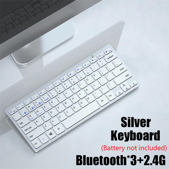 Bluetooth 5.0 & 2.4G Không Dây Combo Bàn Phím Và Chuột Mini Bàn Phím Đa Phương Tiện Chuột Cho Laptop Tivi iPad macbook Android