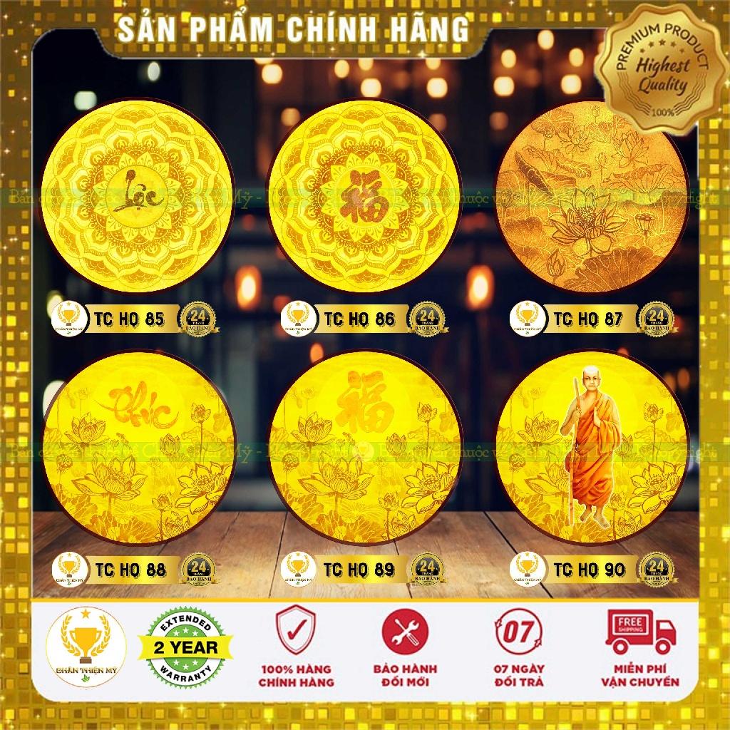 Đèn Thờ Hào Quang Trúc Chỉ In Tròn_M8590