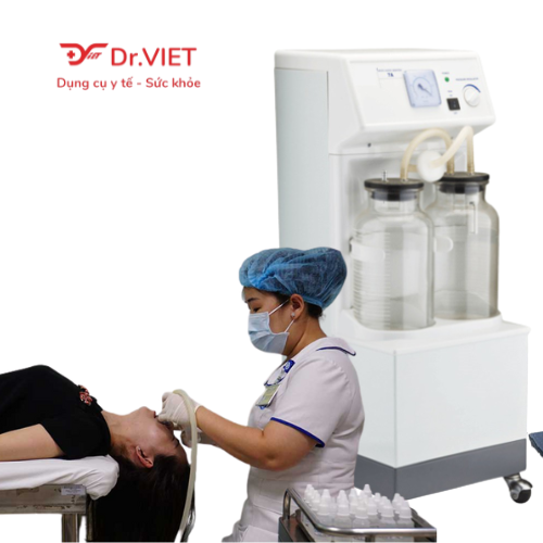 Máy hút dịch 2 bình Yuwell 7A-23B 40L [Chính hãng] - Hút dịch mũi, đờm, dịch nhầy trong cơ thể