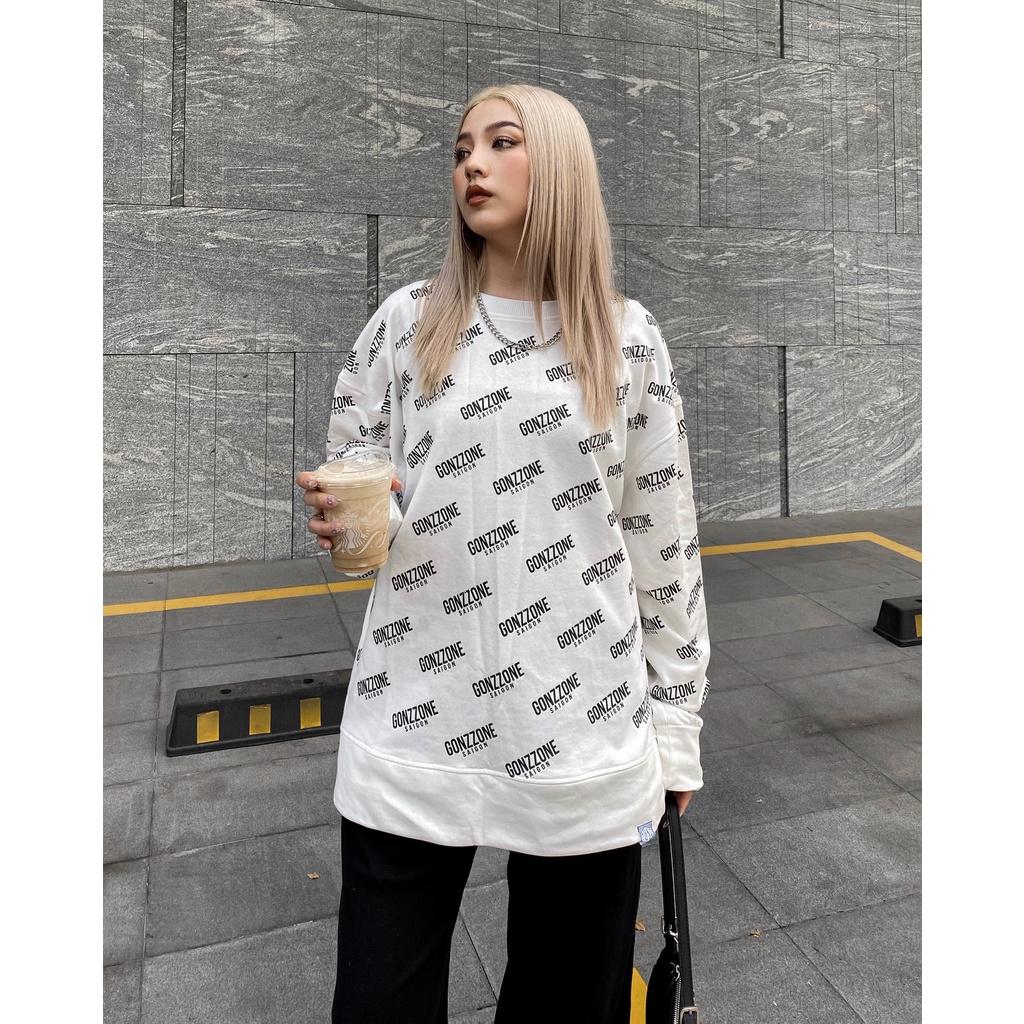 Áo Sweater Form Rộng Mùa Đông Sweater Gozzone - Màu Trắng