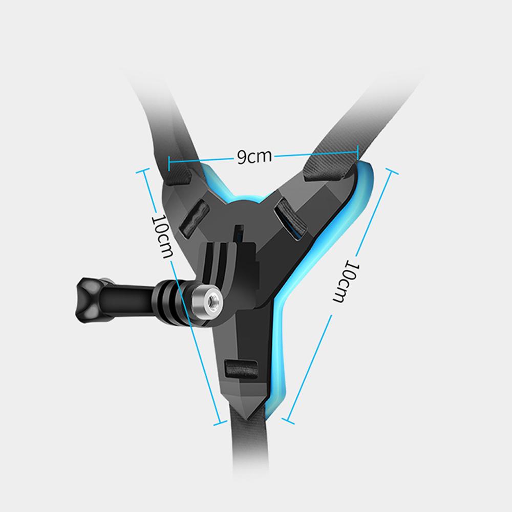 Full Face Helmet Chin Mount Jaw Holder Motorcycle Helmet Strap for GoPro Hero 7/6/5/4/3 SJCAM sj5000/6000/7000 DJI Osmo