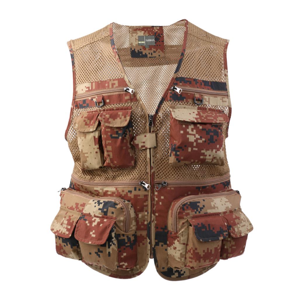 Fishing Vest Breathable Jacket Photography Hiking Hunting Lightweight Mesh Vest