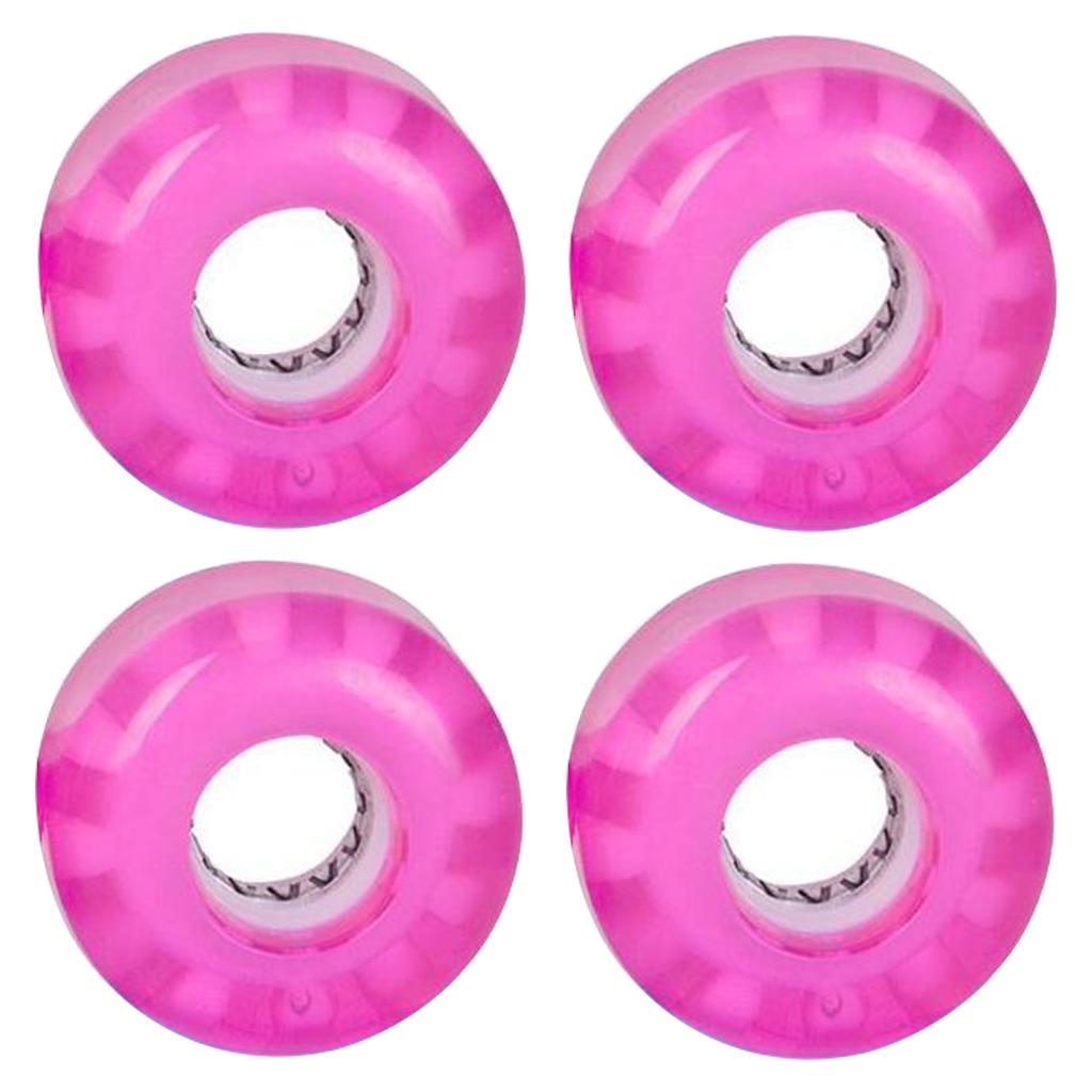 Luminous Skateboard Wheels,4PCs/Set Light up Skateboard Wheels Quad Roller Skate/Skateboard Wheels for Double Row Skating and Longboard