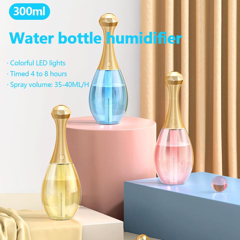 Bình Nước 300ML USB Máy Tạo Độ Ẩm Không Khí Tinh Dầu Khuếch Tán Hương Thơm 7-Màu Sắc Đèn Thoáng Mát Phun Sương Tạo Phun Sương Tạo Ẩm Hình Ếch Con Cho nhà Văn Phòng