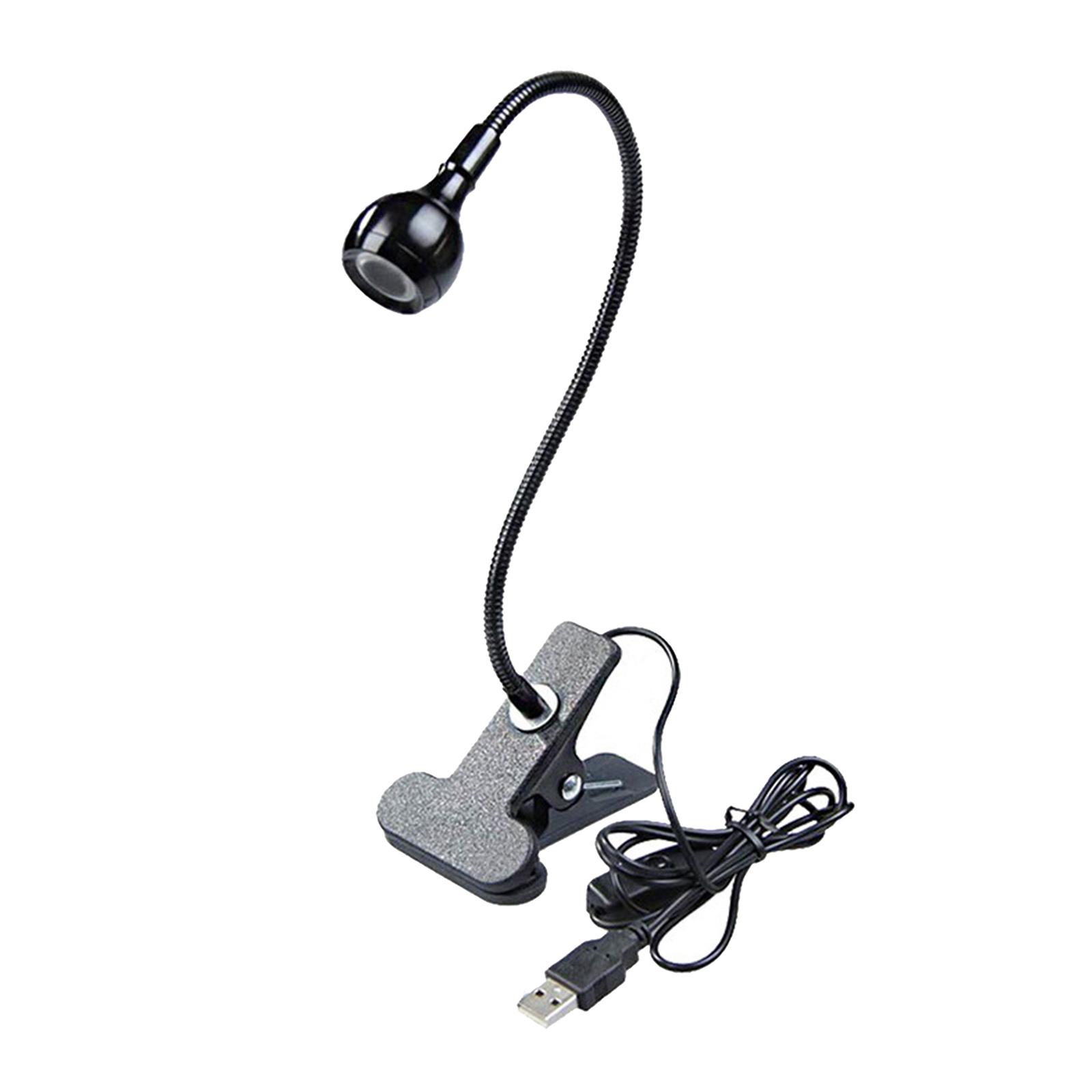 USB Flexible Reading LED Desk Lights Clip-on Table Lamp