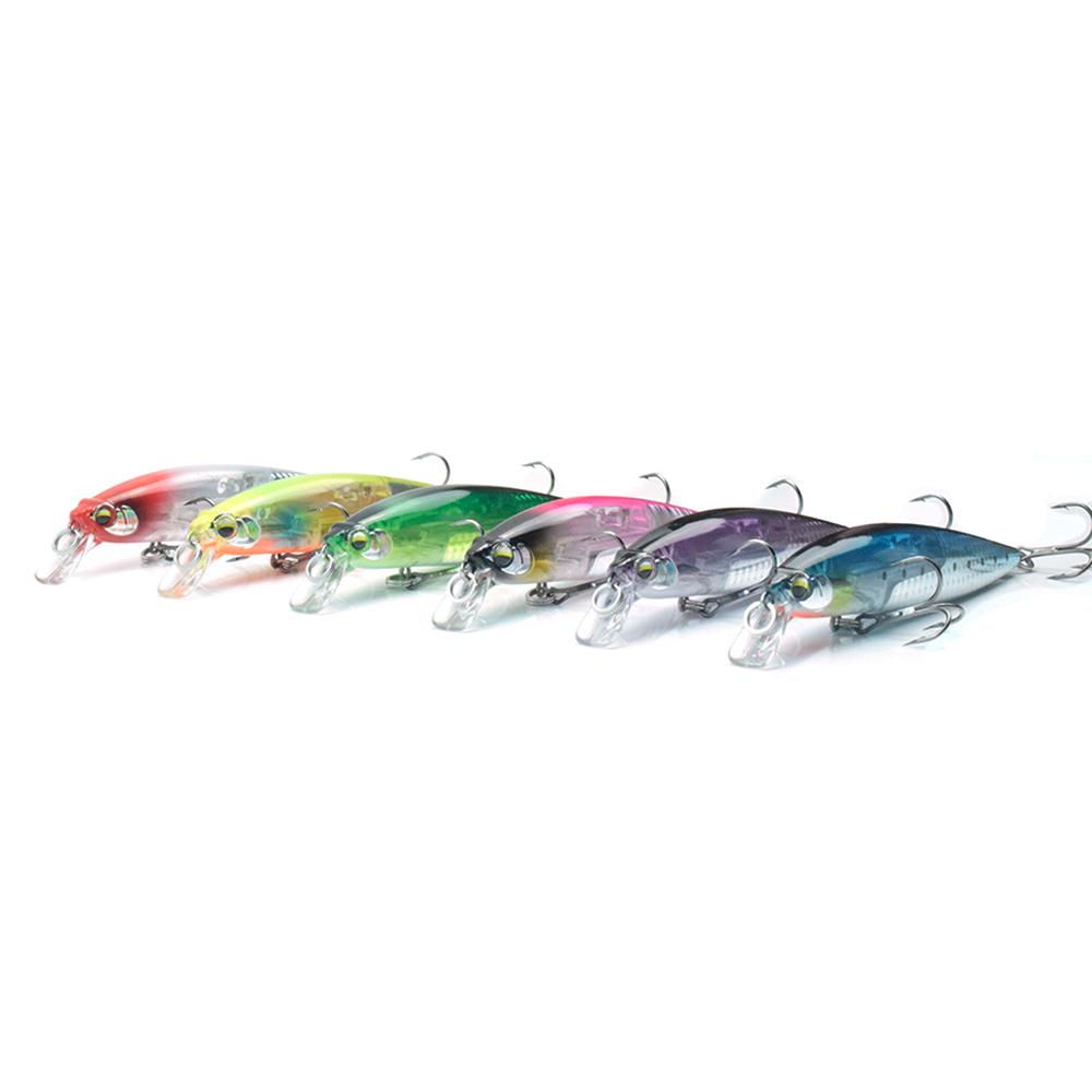 Mồi Câu Cá Nhân Tạo Minnow Kiểu Dáng Nổi Nhiều Màu Sắc Thu Hút Cá 5 Trong 1 Fishing Lure