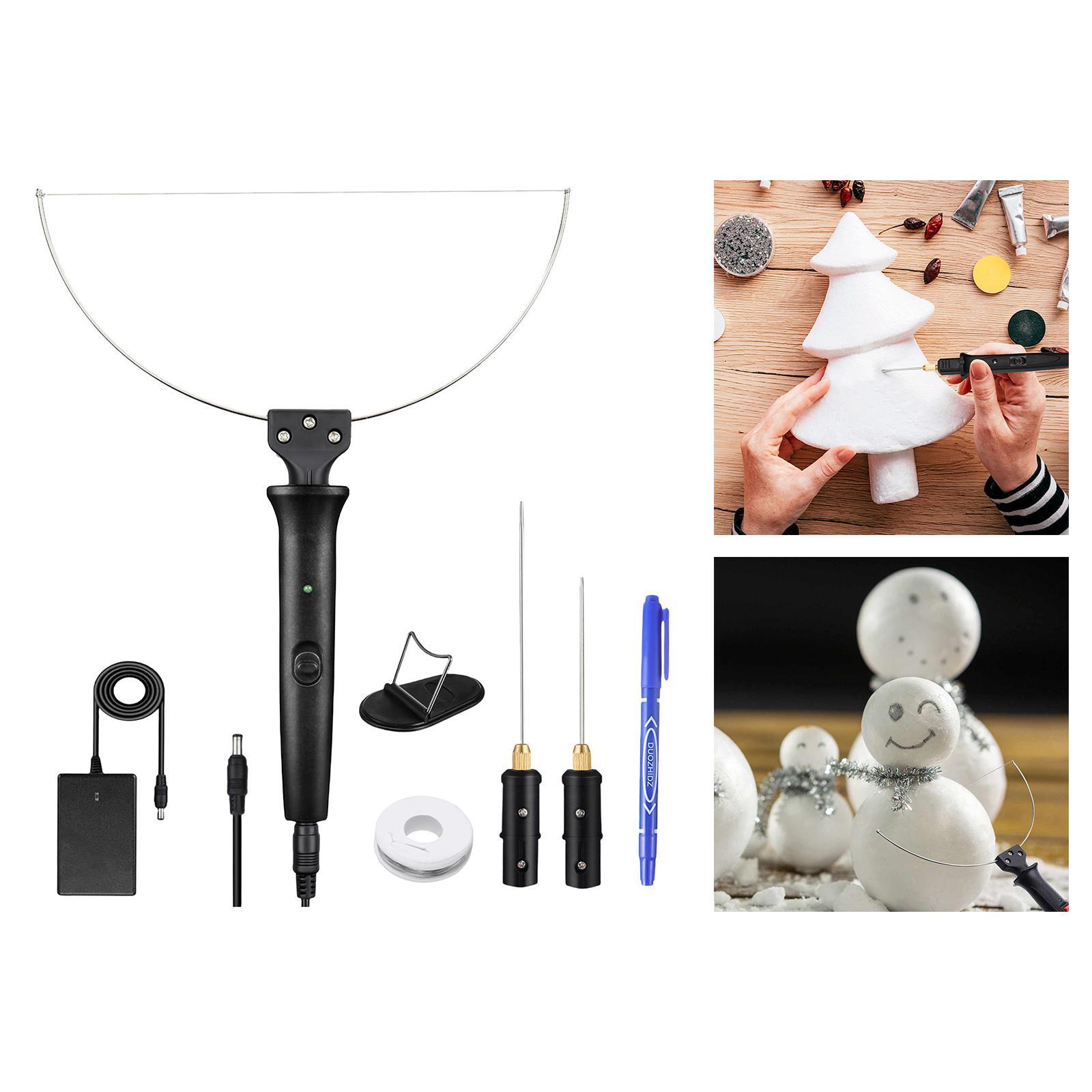 8 Pieces Set Electric Foam Cutter Pen Cutter kit Wire Foam Cutter