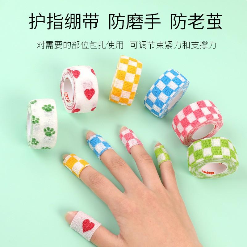 Băng Ngón Tay Tự Dính, Bảo Vệ Khớp Ngón Tay Chống Mài Mòn Màu Dễ Thương