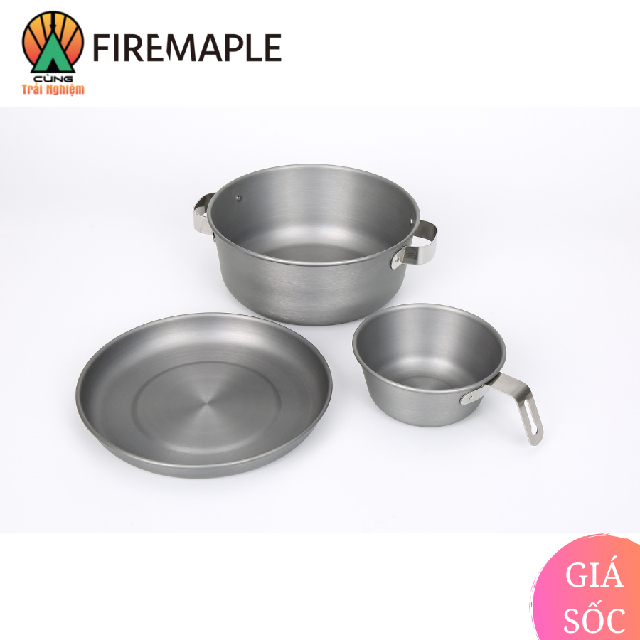 Bộ Bát Đĩa Nồi Fire Maple FMS-SET Nấu Ăn Gọn Nhẹ Chuyên Dụng Cho Du Lịch Dã Ngoại Cắm Trại