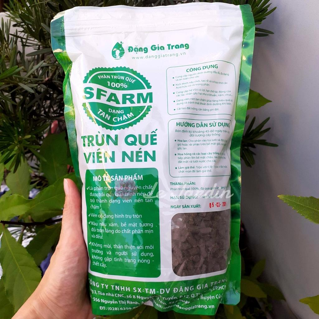 Phân trùn quế viên nén sfarm túi 1kg