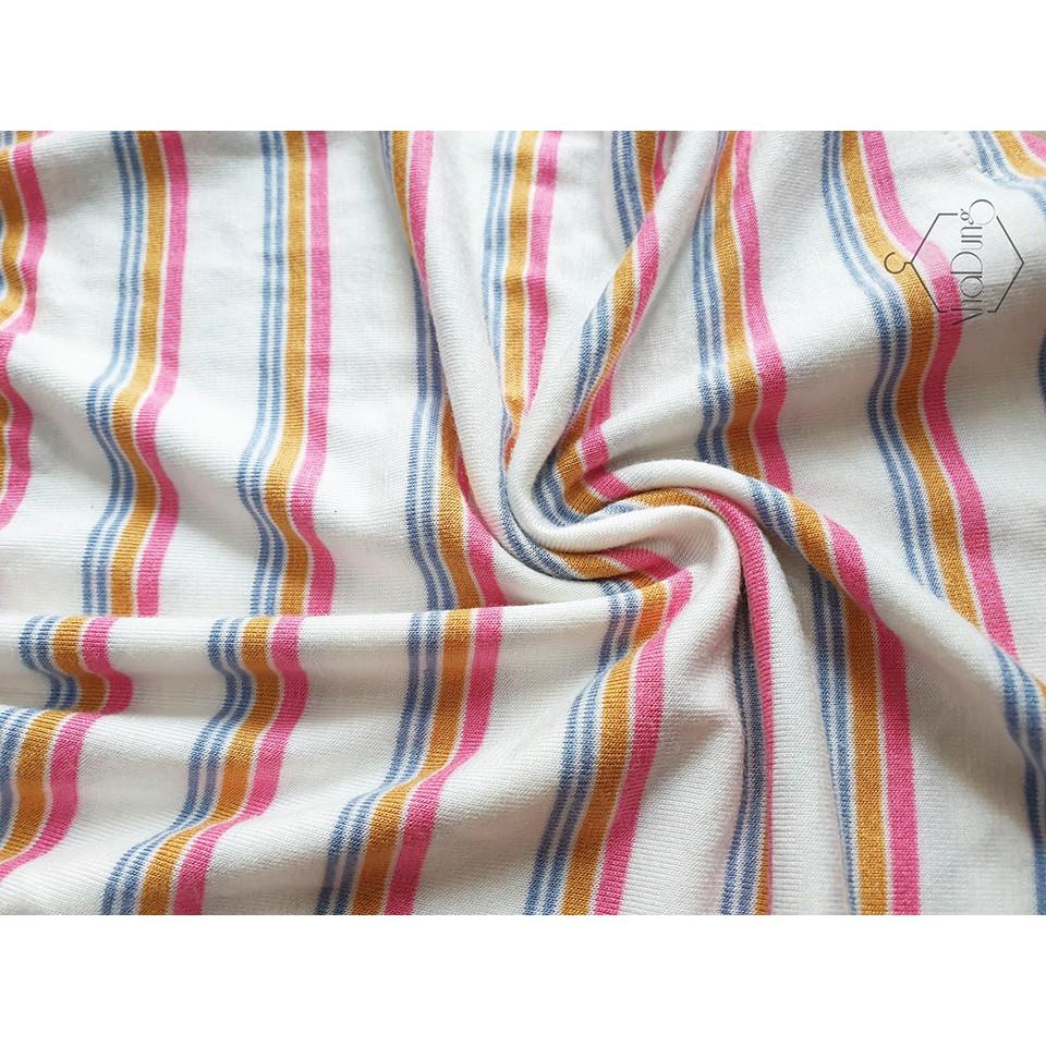 Đồ bộ mặc nhà ngủ nữ sát nách sọc ngang Nhã Dung Store vải cotton 4 chiều dưới 65kg siêu mát kiểu dáng dễ thương
