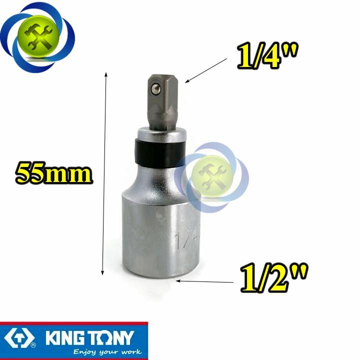 Đầu chuyển 1/2 sang 1/4 Kingtony 414808S-25 loại ngắn