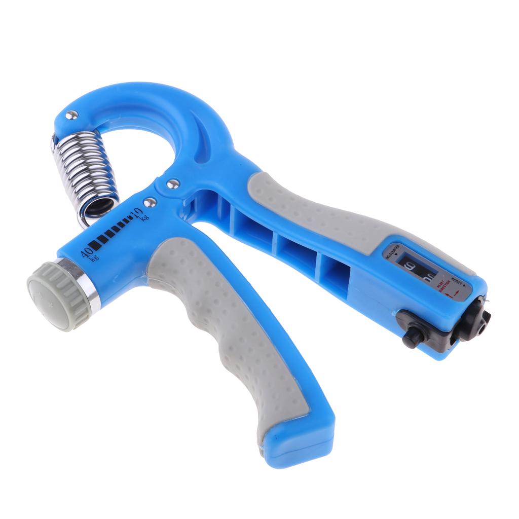 Adjustable Hand Grip Strengthener Exerciser Forearm Gripper    Blue