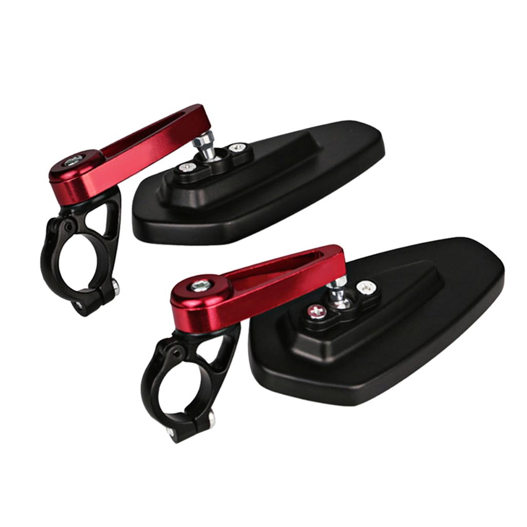 CNC 7/8" 22mm Handle Bar End Rear View Side Mirrors 360 Degree Adjustable for Motorcycle