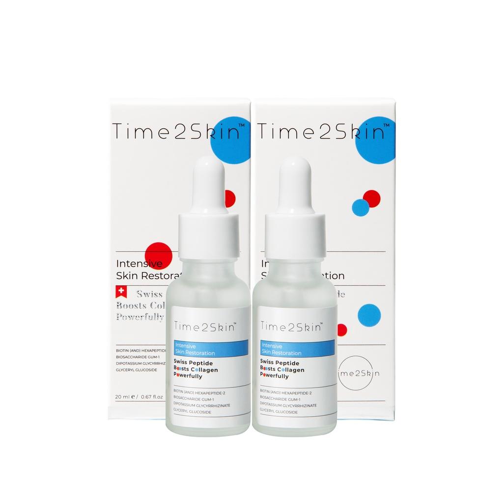 [Combo 2] Serum Time2Skin Dưỡng Ẩm Phục Hồi Tái Tạo Và Chống Lão Hóa Da