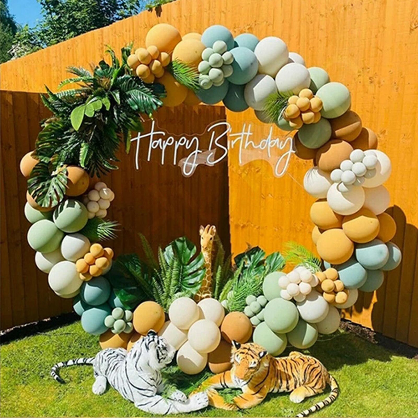 Balloon Flower Arch Stand Frame Round Backdrop Stand for Party Birthday