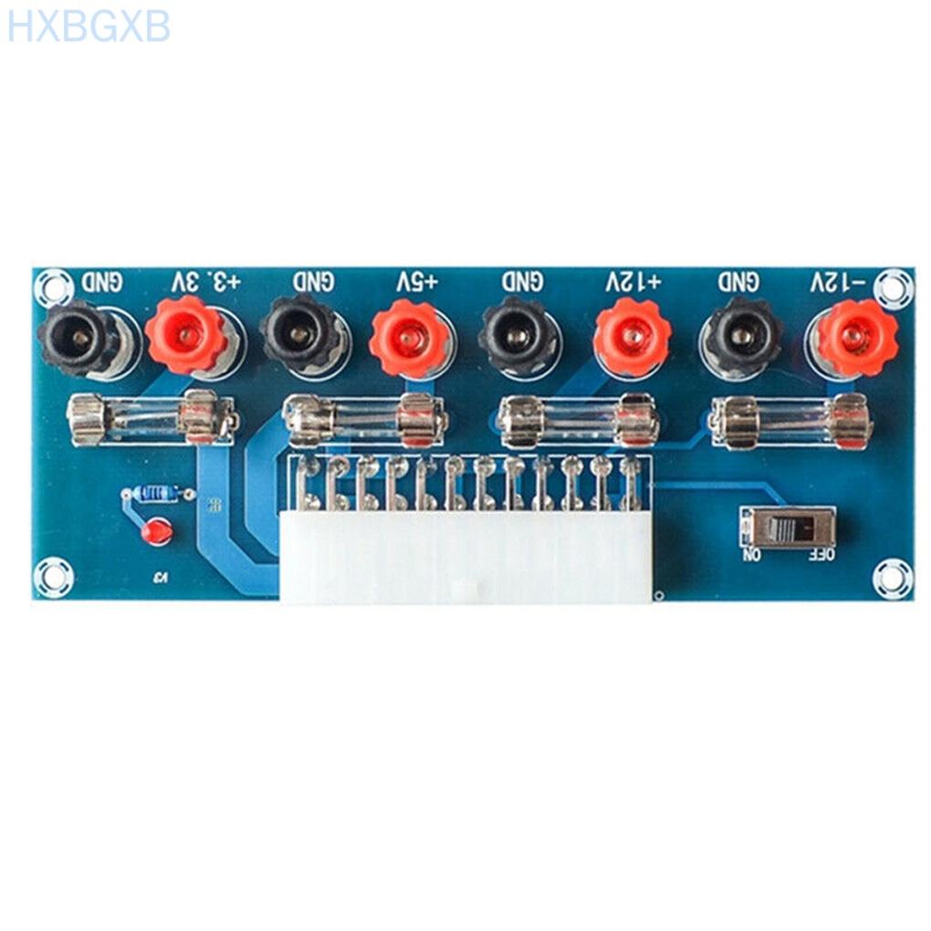 HXBG XH-M229 Desktop PC Power Board ATX Benchtop Supply Transfer Board 24 Pin Power Supply Test Module