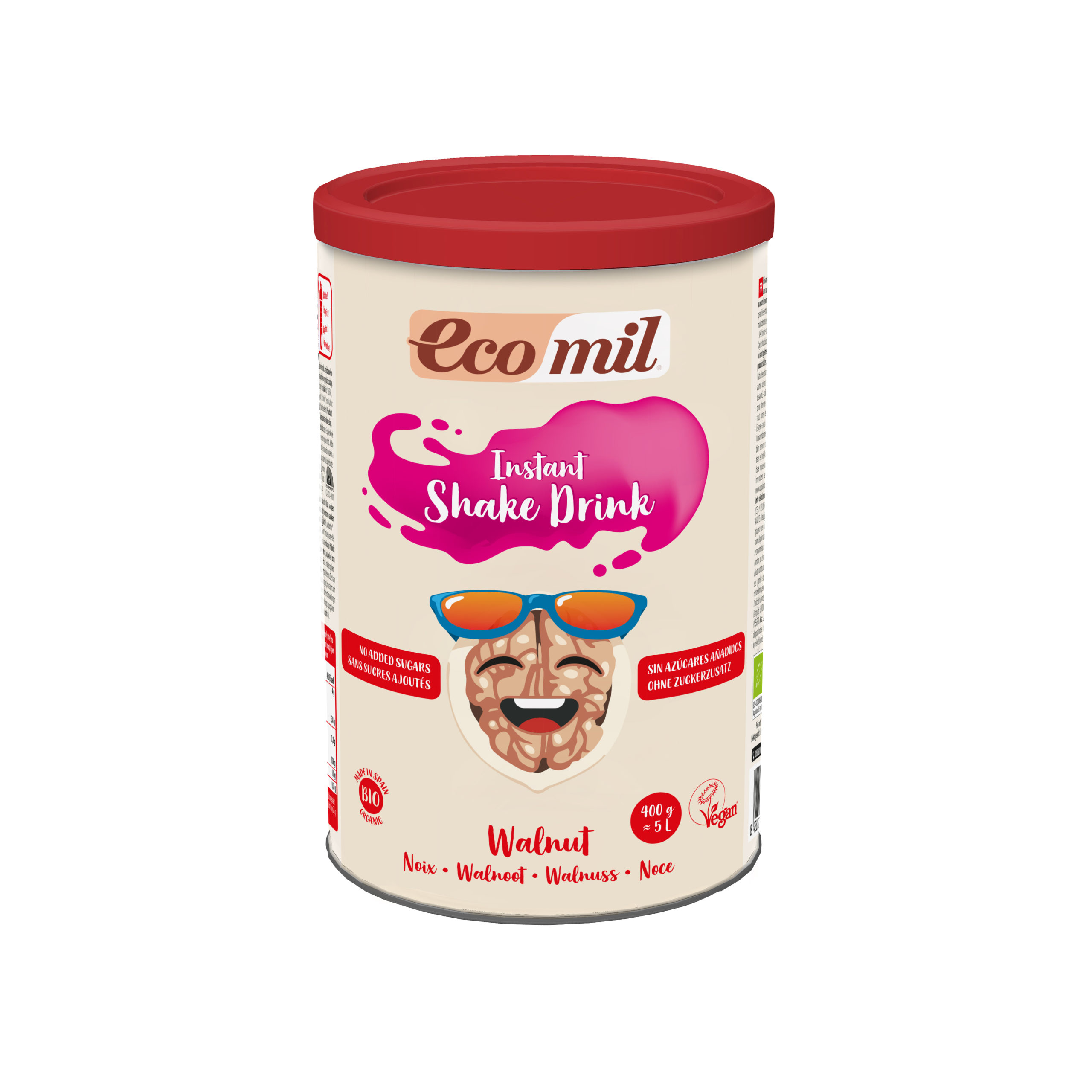 Date 12/24  Sữa bột hạt óc chó không thêm đường hữu cơ Ecomil 400gr