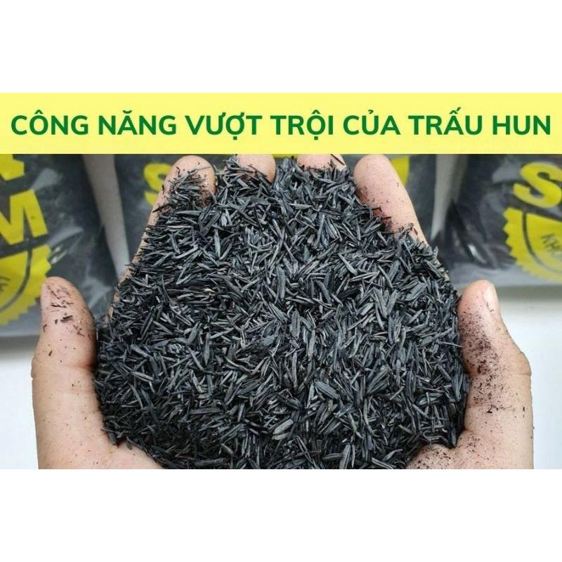 Trấu Hun Nguyên Cánh Sfarm bao 20dm3 khoảng 1.5kg