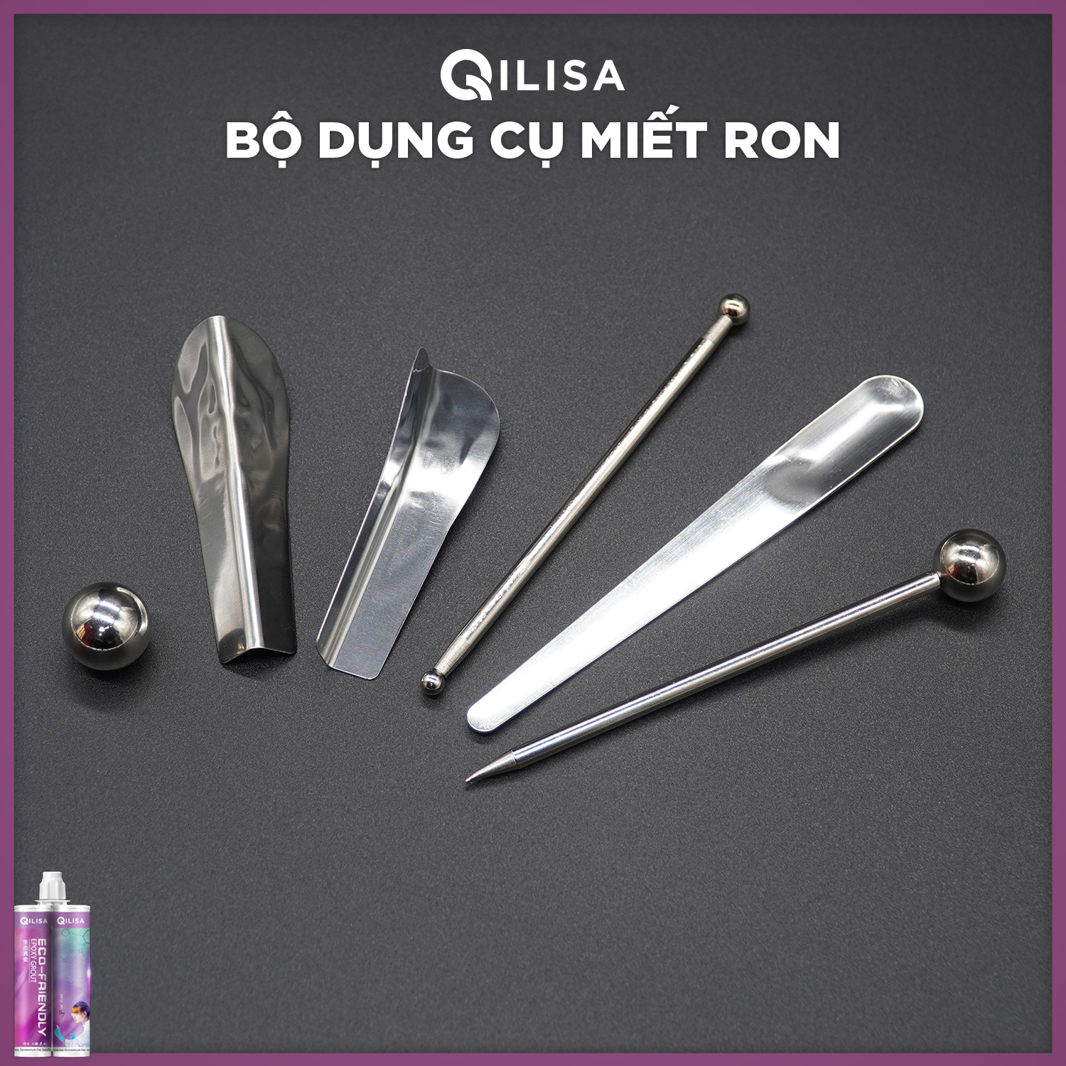 Bộ Miết Ron Gạch Keo Chà Ron QILISA
